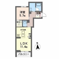 六丁の目駅 徒歩12分 1階の物件間取画像